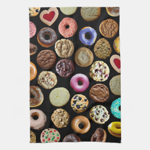 Cookies and Doughnuts Tea Towel