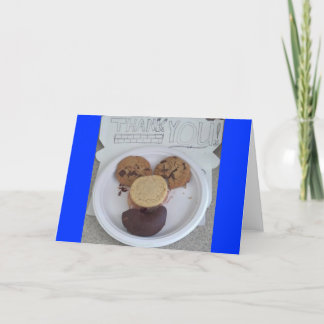 Cookies and doughnuts thank you card