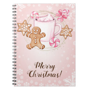 Cookies and Hot Cocoa Christmas Notebook