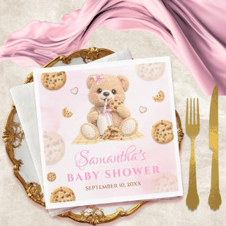 Cookies and milk Baby Shower - Cookie Baby Shower Napkin