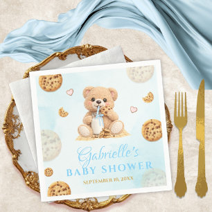 Cookies and milk Baby Shower - Cookie Baby Shower Napkin