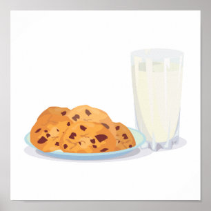 cookies and milk poster