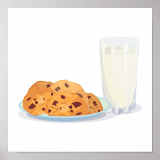 cookies and milk poster