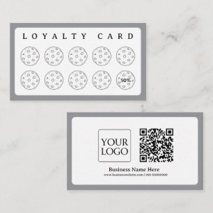 Cookies Bakery Baker Coffee Shop Homemade Business Loyalty Card