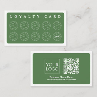 Cookies Bakery Baker Coffee Shop Homemade Business Loyalty Card
