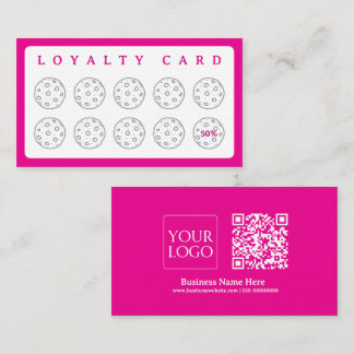 Cookies Bakery Baker Coffee Shop Homemade Business Loyalty Card