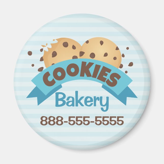 Cookies Bakery Circle Magnet (Front)