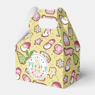 Cookies Christmas Yellow Favour Box