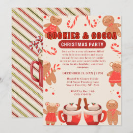 Cookies & Coca Christmas Party Invitation