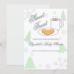Cookies & Cocoa Baby Shower Thank You Card