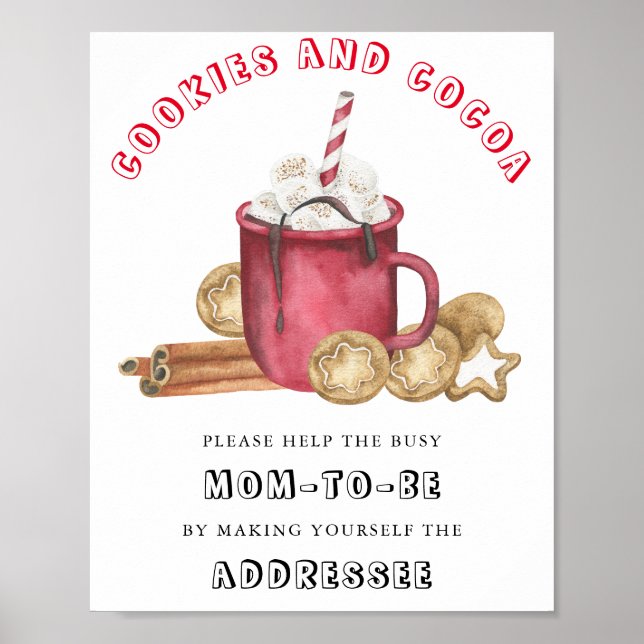 Cookies & Cocoa - Help the Busy Mum-to-Be  Poster (Front)