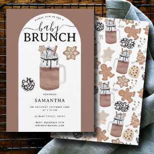 Cookies & Cocoa Hot Chocolate Baby Shower Brunch Invitation