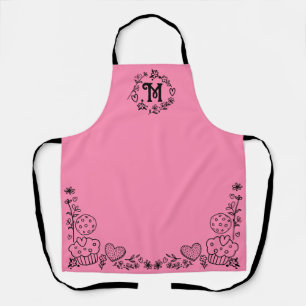 Cookies cupcakes hearts flowers baking kitchen apron