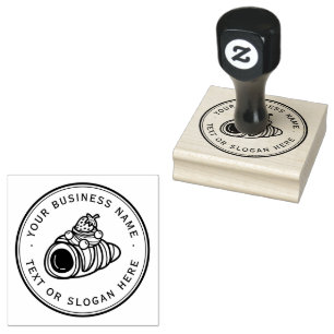 Cookies Custom Business Logo Large  Rubber Stamp