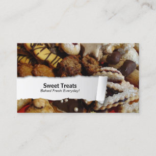 Cookies Customisable Food Closeup Business Card