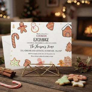 Cookies Exchange Christmas Party Invitation