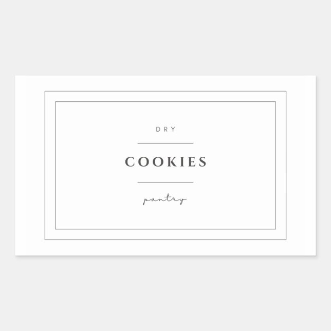 Cookies Food Label Stickers (Front)