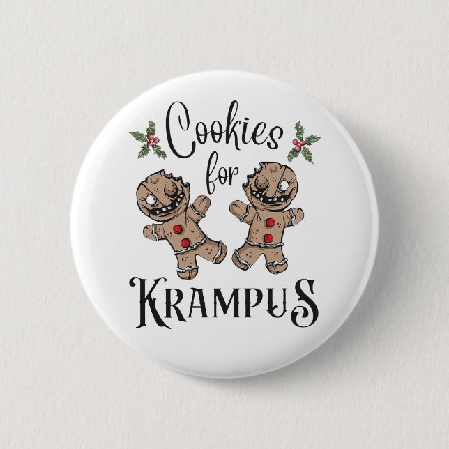 Cookies for Krampus Button (Front)