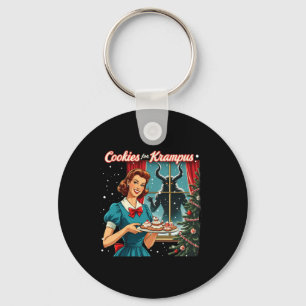 Cookies For Krampus Funny Christmas Xmas Krampus G Key Ring