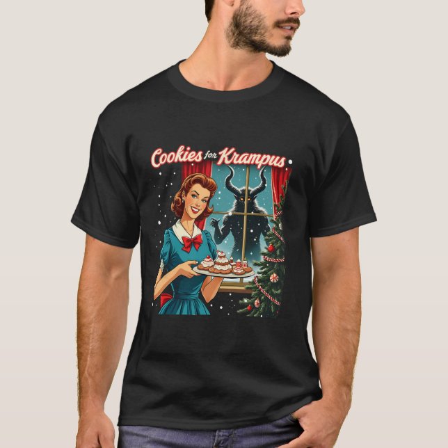 Cookies For Krampus Funny Christmas Xmas Krampus G T-Shirt (Front)