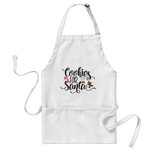 Cookies For Santa Christmas Baking Standard Apron (Front)