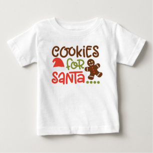 Cookies For Santa Christmas Holiday Baby T-Shirt