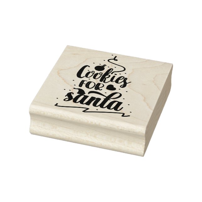 Cookies for Santa Christmas rubber stamp  (Stamp)