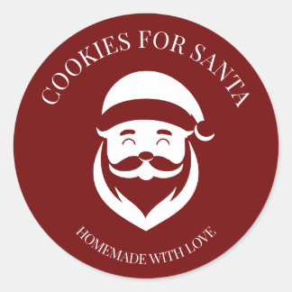 Cookies For Santa Classic Round Sticker