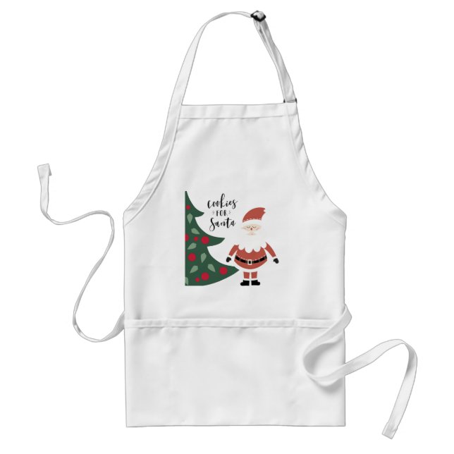 Cookies For Santa Cute Christmas Standard Apron (Front)