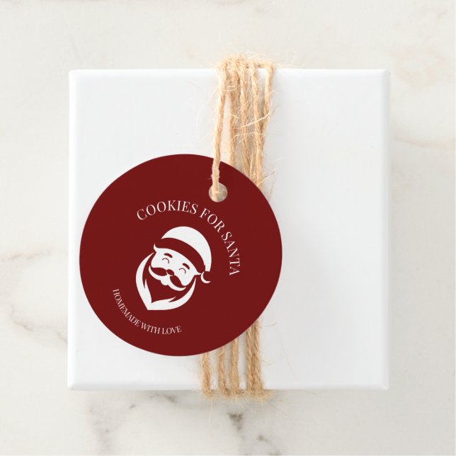 Cookies For Santa Favour Tags (In Situ)