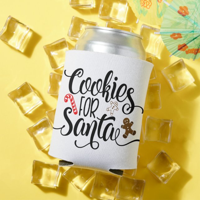 Cookies for Santa Fun Christmas Can Cooler (In Situ Summer)