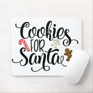 Cookies for Santa Fun Christmas Mouse Mat