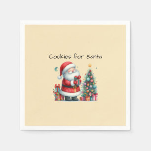 Cookies for Santa Napkin