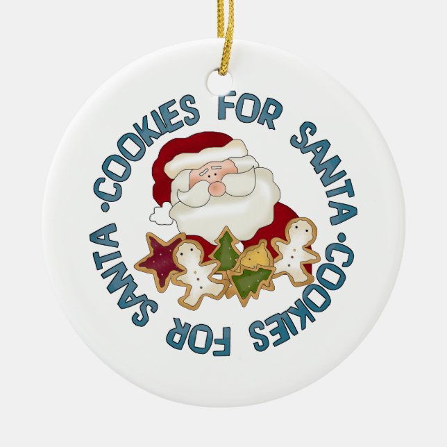 Cookies for Santa ornament (Front)