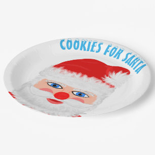 Cookies for Santa Paper Plate
