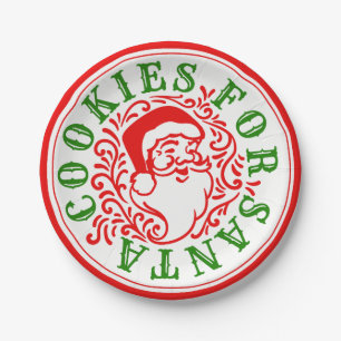 Cookies for Santa Paper Plates