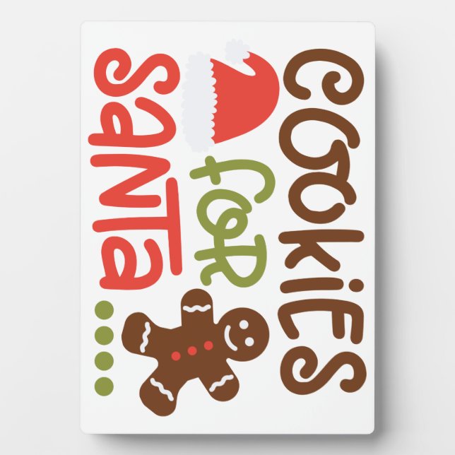 Cookies for Santa Plaque (Front)