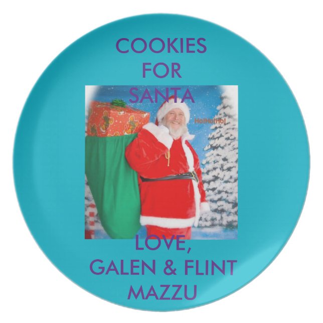 Cookies For Santa Plate (Front)