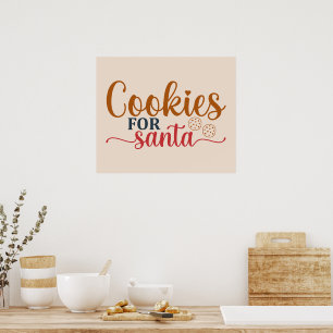 Cookies For Santa Poster