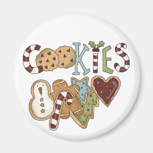 Cookies for Santa Tshirts and Gifts Magnet