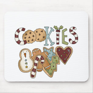 Cookies for Santa Tshirts and Gifts Mouse Mat