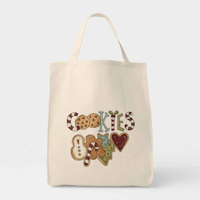 Cookies for Santa Tshirts and Gifts Tote Bag (Front)
