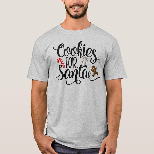 Cookies for Santa Whimsical Long Sleeves Shirt (Front)