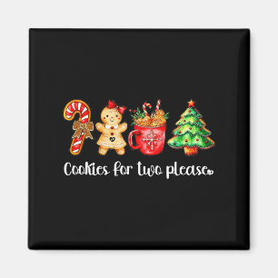 Cookies For Two Please,christmas Pregnancy Announc Magnet