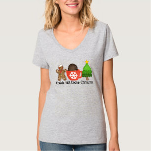 Cookies, Hot Chocolate, and Christmas T-Shirt