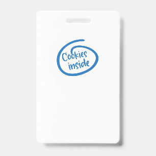 Cookies inside ID badge