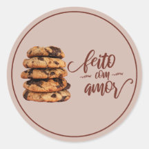 Cookies made with love, feito com amor