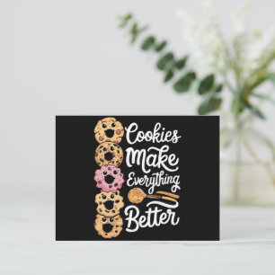 Cookies Make Everything Better Funny Christmas Holiday Postcard