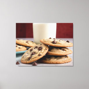 Cookies & Milk Canvas Print
