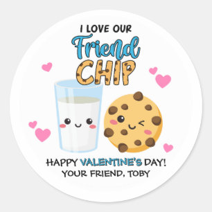 Cookies & Milk Friendchip Valentine's Day Stickers